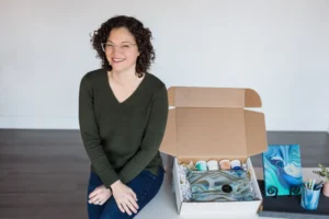 acrylic pour painting